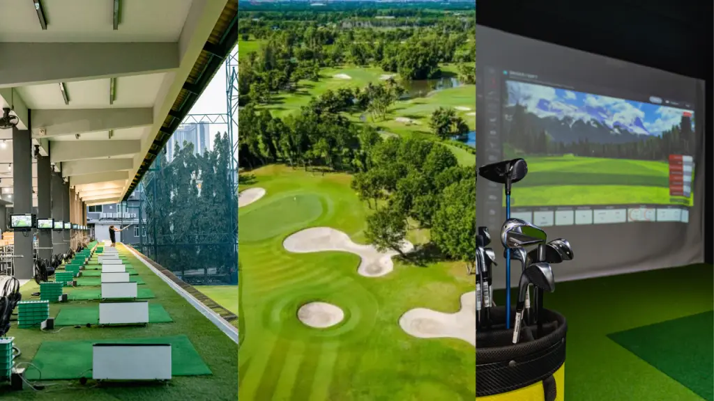 Types of golf practice facilities in Bangkok, comparison