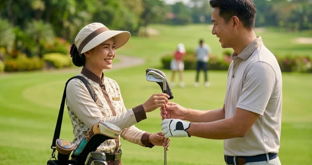 Golf etiquette Bangkok, caddie culture at Thai golf courses